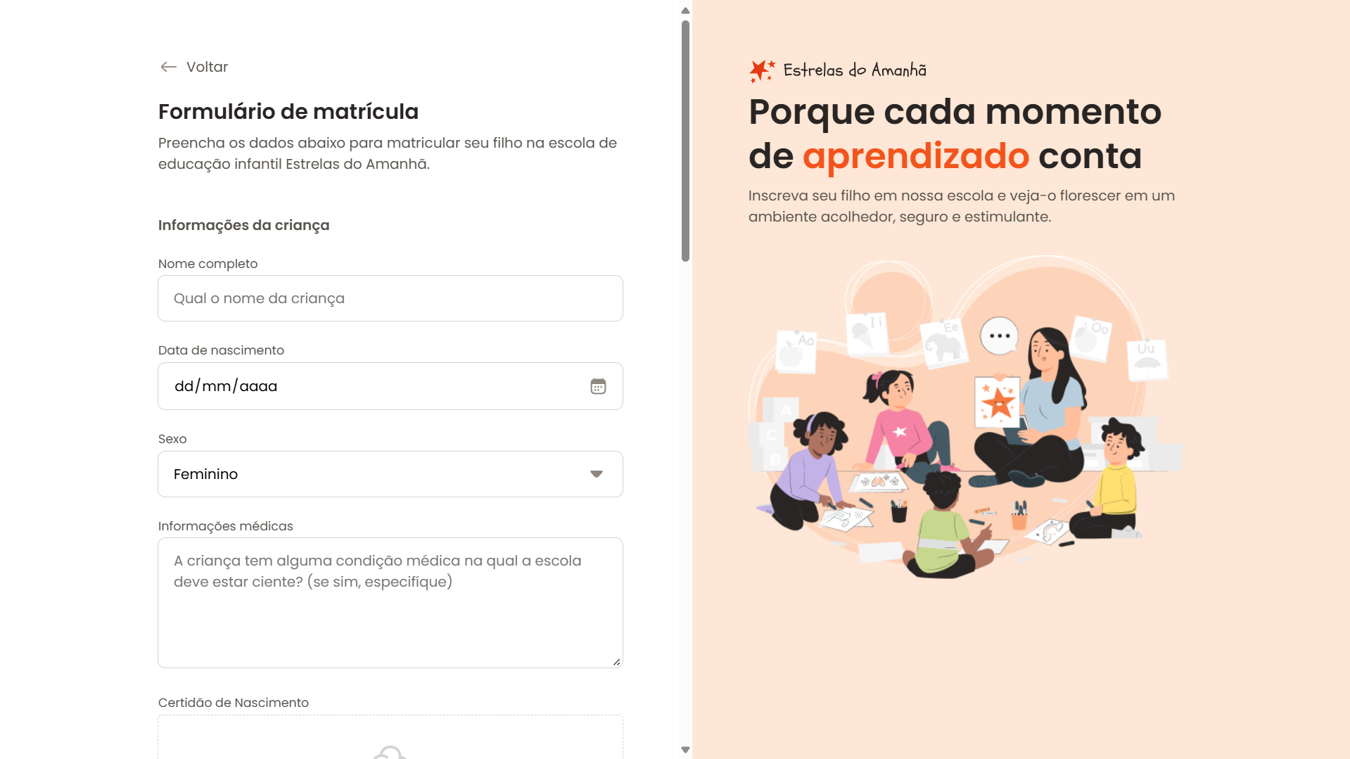 projeto formulário de cadastro 