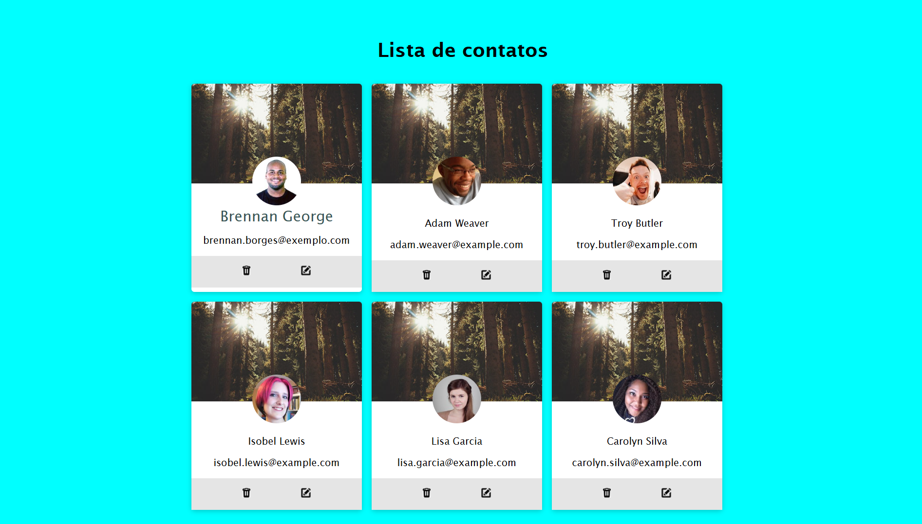 projeto lista de contatos