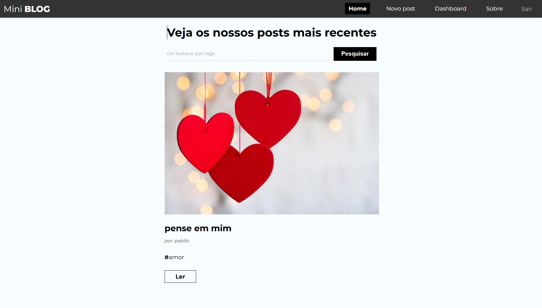 projeto miniblog