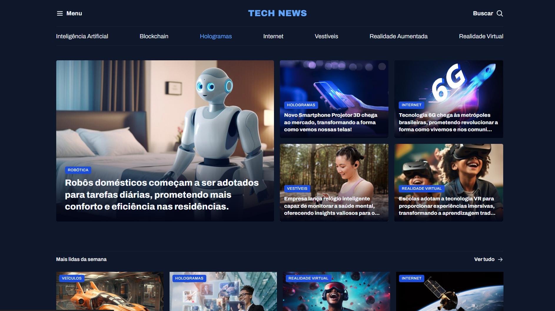 projeto portal de noticias